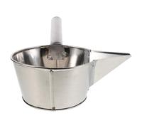 Cabilock Mestolo per fanghi in Ceramica - Paletta per Acqua in Acciaio Inossidabile da 1 litro con beccuccio - Utensile per Ceramica per Uso Industriale e Domestico - Mestolo per Acqua addensata per