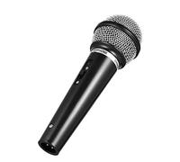 Cabilock Microfono Finto Giocattolo Per Bambini Finto Oggetto Di Scena In Plastica - Di Microfono Da Palco Nero Divertente Giocattolo Per Bambini Che Simula Il Discorso Karaoke