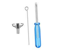 Cabilock Mini Imbuti in Acciaio per Riempimento Urna Ceneri Gioielli Cremazione con Cacciavite e Bastoncino Kit Portatile per Collane e Pendenti Urna