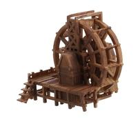 Cabilock Mini Ruota Idraulica Resina per Acquari Garden Simulato per Acquatici Decorazione Compatta e Resistente per Vasche e Bonsai
