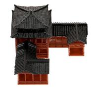 Cabilock Mini Scultura del Padiglione Cinese - Miniatura Asiatica Antica, di Acquario, figurina architettonica, Decorazione da Tavolo Zen, Accessori per Bonsai per casa delle Bambole