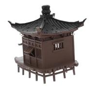 Cabilock Miniatura Padiglione Zen in Plastica per e Bonsai Scultura Asian Style Dettagliata per Giardino Zen e Micro Paesaggio Decorazione e Resistente