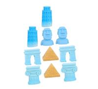 Cabilock Modelli Edifici Famosi in Miniatura Scultura Torre Pendente Pisa Statua Moai Arco Trionfo Colonna Romana Accessori Per Case Delle Decorazione Esposizione Didattica