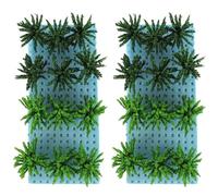 Cabilock Modelli Militari di Vegetazione in Plastica per Micro-Paesaggio Fai da Te Decorazioni per Tavolo di Sabbia Set 2 Scatole per Scenari di Modellismo Realistico e Artigianato