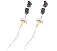 Cabilock Modello di Semaforo Ferroviario Miniatura 2 Pezzi per Tavolo di Sabbia, Accessori Fai da Te Simulazione Luci di Segnalazione per Decorazioni Paesaggistiche e Collezionismo