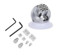 Cabilock Morsa a Sfera Professionale per Gioielli in Acciaio Inox 360° Rotante con Morsetto per Anelli, Strumento Compatto per Incisione e Incastonatura di Pietre, per Artigiani