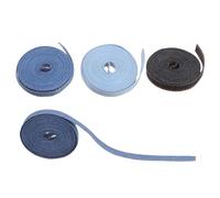 Cabilock Nastro Denim 10mm 4 Pezzi Colore Assortito per Cucito e Decorazioni Fai da Te Design Moderno e Look Delicato e Affascinante