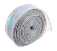 Cabilock Nastro di Tulle Iridescente da 4 CM X 40 Iarde Rotolo di Tessuto Chiffon Trasparente per Confezioni Regalo Decorazioni Floreali e Bouquet da Matrimonio Nastro Morbido per