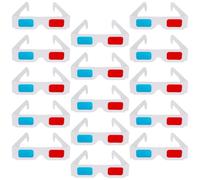Cabilock Occhiali 3d Anaglifi in Carta Rossi e Blu, Set da 40 Pezzi per Visione Film 3d e Giochi, Accessori per Cinema e Feste, Compatibili la Maggior Parte dei Contenuti Tridimensionali