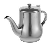 Cabilock Oliera in Acciaio Inox Flacone Dispenser Per Olio Dosatore Di Sciroppo Erogazione Olio Di Colza Olio Motore Spruzzatore Di Olio D'oliva Filtro Dell'olio Silver Acciaio Inossidabile