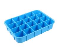Cabilock Organizer Gestione Divisi in Plastico e Scomparti Blu Medicinali Bordi Rialzati Pillole per in Clinica e Postazione Infermieristica