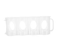 Cabilock Organizer Trasparente Con Sezioni Tiro Manuale Contenitore in Plastica Pp Per Lattine e Bottiglie Accessorio Leggero Per Frigorifero Per Ottimizzare Spazio e Ordine