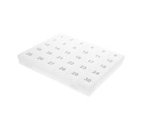 Cabilock Organizzatore di Pillole Mensile Portatile per 30 Giorni 30 Scomparti in Pp, Design Compatto per Viaggi, Previene la Dimenticanza delle Medicine