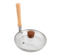 Cabilock Padella Per Uova Fritte Stile Giapponese Con Coperchio Mini Wok Antiaderente Pentola Per Frittate Piccola Per Cucine Compatte e Ricette Tradizionali