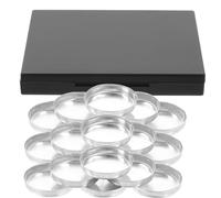 Cabilock Palette di Ombretti Vuota con Specchio 37 Pezzi in Plastica e Alluminio Astuccio Compatto Porta Ombretti Fard e Correttore Organizer Trucco Portatile per Borsa e Viaggi