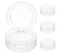 Cabilock Palette di Ombretti Vuote 4 Pezzi Vaschette Cosmetiche Compatte in Plastica Riutilizzabili Astuccio per Fard e Ombretto da Viaggio per Donne e Ragazze