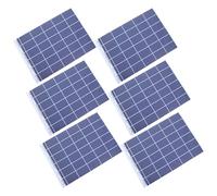 Cabilock Pannello Fotovoltaico Miniaturizzato Blu 6 Fogli Autoadesivi per Modelli Architettonici e Scenari di Ferrovia per Insegnanti e Designer