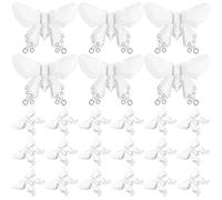 Cabilock Paralume a Farfalla Piccolo Trasparente per Luci a Stringa Led, Copertura Decorativa Resistente per Lampadine a Vite, Set da 100 Pezzi per Decorazioni Interne ed Esterne,