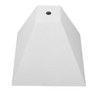 Cabilock Paralume a Sospensione in Ferro Bianco Trapezoidale Paralume Quadrato a Gabbia in Metallo con Bordi Pieghevoli Coprilampada Moderno per Lampade a Sospensione da Soffitto per