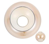 Cabilock Paralume in Vetro Semicircolare con Apertura e Piccola Paralume Ricambio per Lampade da Soffitto e Sospensioni Design Industriale e Vento Resistente per Illuminazione Interni ed