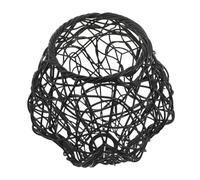 Cabilock Paralume Lampada Sospensione Rattan Plastica Nero Paralume per Design Eco Sostenibile e Facile Installazione Accessorio Lampada Farmhouse