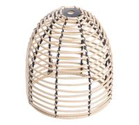 Cabilock Paralume Sospeso Intrecciato Plastica Rattan Imitazione Copertura Rotonda per Lampada Soffitto Resistente e Versatile per Interni Ed Esterni per Camera e Ristorante