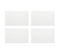 Cabilock Paraschizzi Angolare Doccia 4 Pezzi in PVC Trasparente 40X12X4 CM Protezione Adesiva per Vasca e Lavandino Bagno Barriera Antischizzi per Angoli Mantenimento Pavimento Asciutto