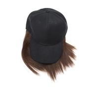 Cabilock Parrucca Cappello Donna Corto Liscio One-piece in Fibra Resistente al Calore Estensioni Capelli per Feste Viaggi e Uso Quotidiano