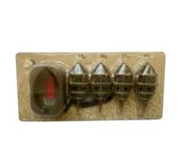 Cabilock Pasturatore Inline Method Set 15 20 25 35g Piombo | Accessori per Pesca a Fondo, Stampo Incluso, per Montatura e Attrezzatura da Pesca, Uso Dedicato