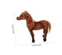 Cabilock Peluche Forma in Piedi Imbottito Giocattolo Animale Per Ragazzo Ragazza Ragazza Statuetta Equestre Decorativa Per Interni