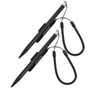 Cabilock Penna Stilo Touchscreen Resistiva in Metallo con Punte a Molla, Cordino Anti-smarrimento e Clip, Compatibile con Dispositivi Pos, Console di Gioco e Schermi Resistivi, Design