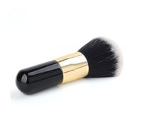 Cabilock Pennello Fondotinta Flat in Nylon Nero Serbatoio per Applicazione Crema, per Make-up Viso Uniforme e Professionale