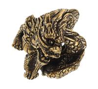 Cabilock per sculture in bronzo retrò scultura decorazione della statua della Mini animale Mini figurine del drago ottone D'oro