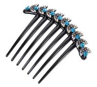 Cabilock Pettine a Forcella per Chioma Strass, Forcina Antiscivolo in Materiale Delicato per Donne e Ragazze, Accessorio per Acconciature Eleganti e Uso Quotidiano