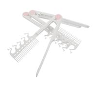 Cabilock Pettine Pieghevole a V Antistatico per Chioma Lisci Set da 3 Pettini Portatili da Viaggio per Styling Professionale Resistente al Calore per Donne e Extension