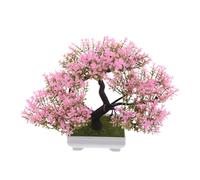 Cabilock Pianta Artificiale Mini Bonsai in Vaso Simulazione Di Pino Decorazione Da Scrivania Per Interni Piccolo Albero in Vaso Bonsai Finto