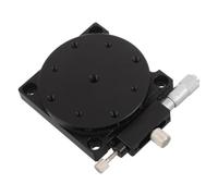 Cabilock Piattaforma Rotante Manuale per Regolazione Ottica, 60mm, | Scorrimento Lineare di Precisione, Smorzamento Rotativo, Nero, per Taratura Microscopio e Interferometro