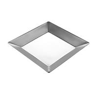 Cabilock Piatto Da Frutta in Acciaio Inossidabile Vassoio Quadrato Per Servire Snack E Dessert Per Feste Barbecue