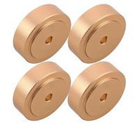 Cabilock Piedini Rialzati Antiscivolo per Taglieri 40x10 Mm in Metallo Gomma, Cuscinetti Protettivi per Ceppi da Macellaio e Banco da Lavoro, Kit 4 Pezzi per Uso Cucina e Servizio