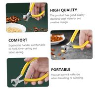 Cabilock Pinza Sgusciatrice in Acciaio Resistente e Pratica per Noci e Semi per Pistacchi Semi di Girasole e Pinoli Compatta e Facile da Trasportare