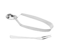 Cabilock Pinze per Vongole in Acciaio Inossidabile 2Pcs Utensili per Carni Mare Pinze Ergonomiche Clip Anti-Scottatura per Cene e Feste