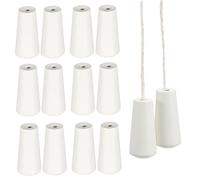 Cabilock Pomelli in Legno Beige Accessori Resistenti e Comodi 12 Pezzi per Corda Tende per Decorazione e Restauro di Tende a Rullo