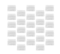 Cabilock Porta Badge Orizzontale in Pvc Trasparente, Confezione da 100 Pezzi, Porta Tessere Identificative Resistente per Ufficio, Scuola e Viaggi, senza Clip Inclusa