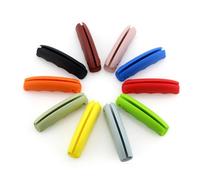 Cabilock Porta Buste per Acquisti in Silicone a Forma di Pesce 9x2.3x2.5cm | Impugnatura con Scanalature per Dita, per Anelli Chiave e Manici, Compatto e Facile da Portare