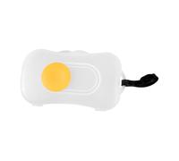 Cabilock Porta Salviette Per Salviette Da Viaggio in Plastica Compatta Con Cinturino in Silicone Rosso Facile Da Usare Per Passeggino E Tavolo