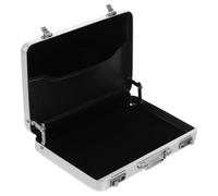Cabilock Porta Tessere in Lega di Alluminio Argento Design Mini Valigetta, Custodia per Carte e Soldi, Organizzatore Elegante la Vita Lavorativa e Conferenze