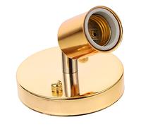 Cabilock Portalampada E27 Girevole a 180 Gradi in Stile Industriale, Supporto Per Base Lampada Da Parete Attacco a Vite, Compatibile Lampadine E27 Per Illuminazione Decorativa e Fai Da Te