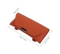 Cabilock Portaocchiali Da Sole Per Auto Custodia Portaoggetti in Pelle Pu Scatola Portaocchiali e Piccoli Oggetti Clip Multifunzionale Installazione Facile All Aletta Parasole Materiale