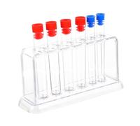 Cabilock Portaprovette da Laboratorio in Plastica Trasparente con Supporto Resistente e Superficie Lucida Antiruggine Kit per Esperimenti Scientifici e Lezioni Chimica Colore Casuale