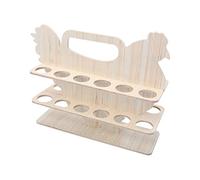 Cabilock Portauova in Legno a di Pollo Ripiano Rettangolare Contenitore per Uova da Dispenser Stabile per Piano di Lavoro Adatto a e Ristorante